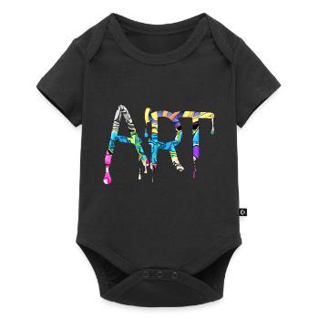 Graffiti style Splash hip hop couleurs peintre couleur - Body à manches courtes Premium Bébé - noir - Devant