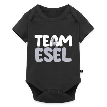 Esel - Baby Premium Kurzarmbody - Schwarz - Vorne