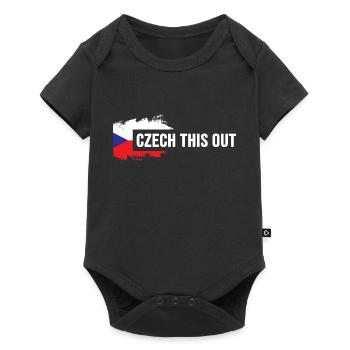 République tchèque Prague tchèque « czech this out » - Body à manches courtes Premium Bébé - noir - Devant