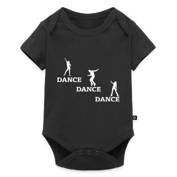 Dancing Dance Music - Baby Premium Kurzarmbody - Schwarz - Vorne