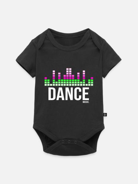 Tanzmusik - Baby Premium Kurzarmbody - Schwarz