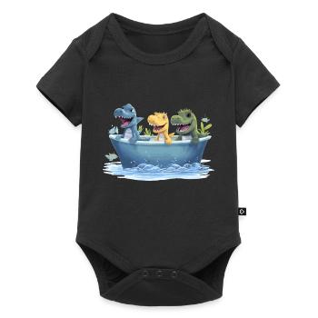 Dinos - Baby Premium short-sleeve bodysuit - black - Front