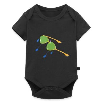 BRILLEN, DIE ICH MIR NICHT KAUFEN KONNTE, ALS ICH JUNG WAR v.Finale - Baby Premium Kurzarmbody - Schwarz - Vorne