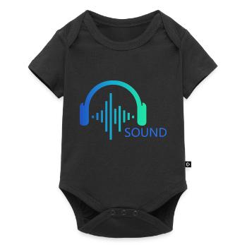 MUSIK-KLÄNGE - Baby Premium Kurzarmbody - Schwarz - Vorne