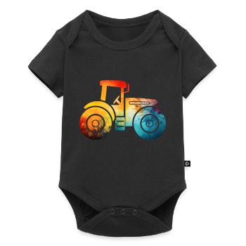 tracteur - Body à manches courtes Premium Bébé - noir - Devant