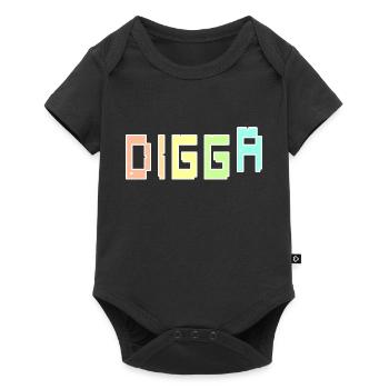 Digga - Baby Premium Kurzarmbody - Schwarz - Vorne