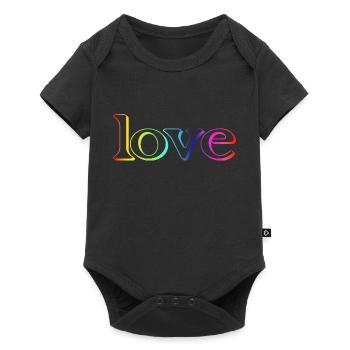 Amour - Body à manches courtes Premium Bébé - noir - Devant