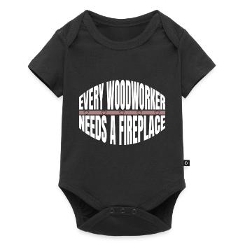 carpentry woodworker best carpenter - Baby Premium Kurzarmbody - Schwarz - Vorne