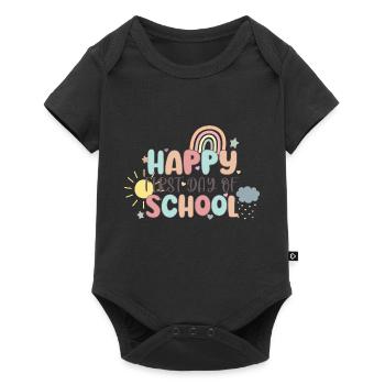 Happy First Day of School Back to School - Body à manches courtes Premium Bébé - noir - Devant