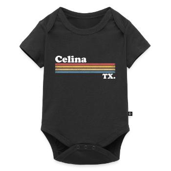 Celina - Body à manches courtes Premium Bébé - noir - Devant