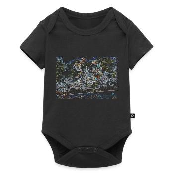BMX - Baby Premium short-sleeve bodysuit - black - Front