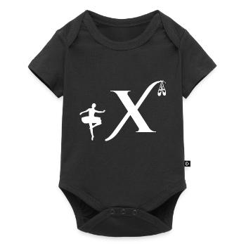 Letter x ballerina - Baby Premium short-sleeve bodysuit - black - Front