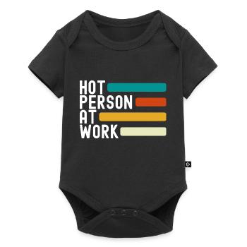 Hot Person At Work Gym Self Love - Baby Premium Kurzarmbody - Schwarz - Vorne