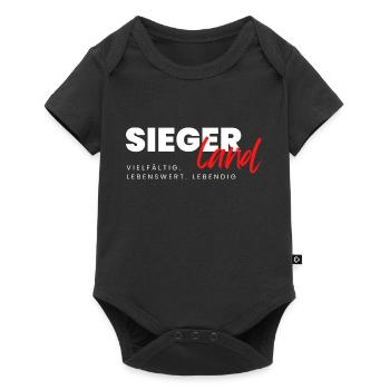 Siegerland - vielfaltig - lebenswert - lebendig - Baby Premium Kurzarmbody - Schwarz - Vorne