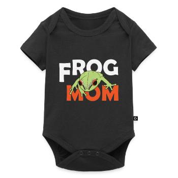 Red-eyed Coqui Frog Eleutherodactylus antillensis - Baby Premium Kurzarmbody - Schwarz - Vorne