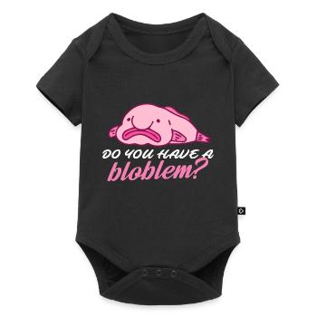 do you have a bloblem Design for a fish jokes fan - Baby Premium short-sleeve bodysuit - black - Front