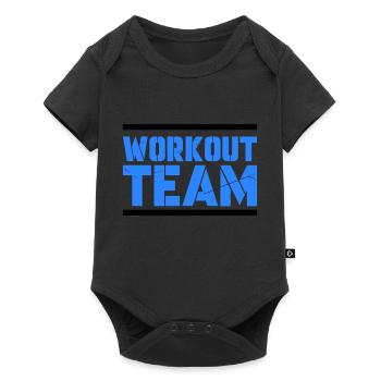 Workout Team - Baby Premium short-sleeve bodysuit - black - Front