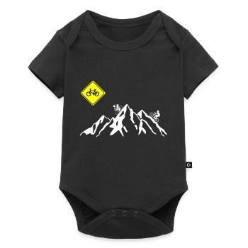 Vélo en montagne - Body à manches courtes Premium Bébé - noir - Devant