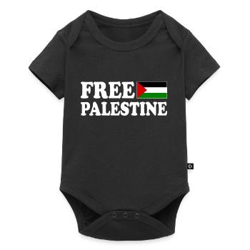Free palestine - Body à manches courtes Premium Bébé - noir - Devant