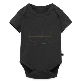 U-MOVE Belgien Niederlande Luxemburg - Baby Premium Kurzarmbody - Schwarz - Vorne