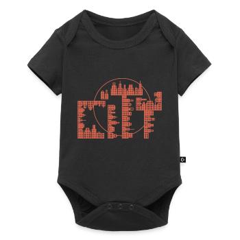 Skyline, City - Version rouge - Body à manches courtes Premium Bébé - noir - Devant