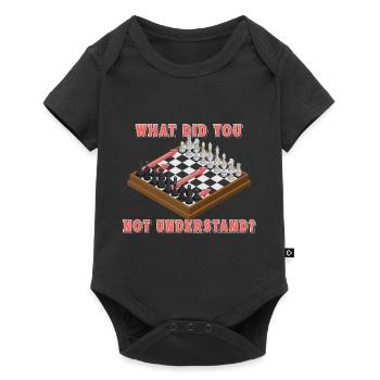 Qu’est-ce que vous n’avez pas compris ? Coups d’échecs - Body à manches courtes Premium Bébé - noir - Devant