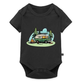 Vanlife - Baby Premium Kurzarmbody - Schwarz - Vorne