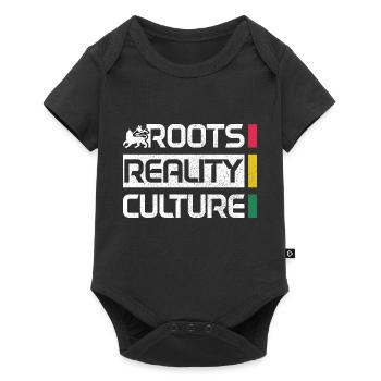 Reggae Musik Rastafari Jamaika - Baby Premium Kurzarmbody - Schwarz - Vorne