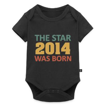 10e anniversaire 2014. L’Étoile 2014 est née - Body à manches courtes Premium Bébé - noir - Devant