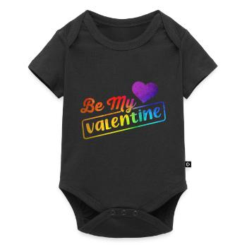 Love me Valentine Happy Valentines Valentines - Baby Premium short-sleeve bodysuit - black - Front