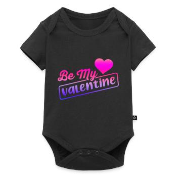 Love me Valentine Happy Valentines Valentines - Baby Premium short-sleeve bodysuit - black - Front