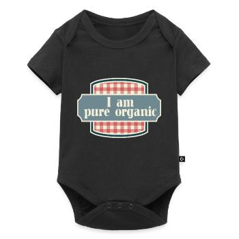 Je suis purement bio - Body à manches courtes Premium Bébé - noir - Devant