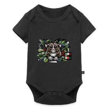 Tarsier - Baby Premium Kurzarmbody - Schwarz - Vorne