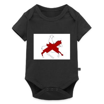 Alabama State Flag Cowboy - Baby Premium short-sleeve bodysuit - black - Front
