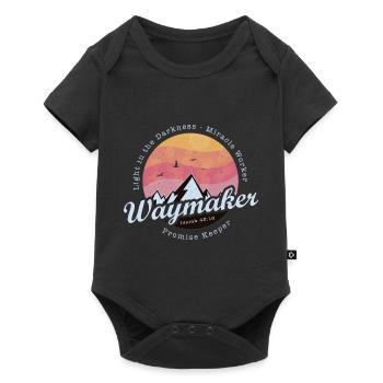 Waymaker Promise Keeper Miracle Worker - Jesus - Baby Premium short-sleeve bodysuit - black - Front