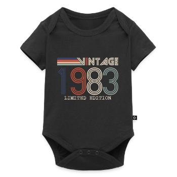 Vintage 1983 Anniversary Gift - Vintage 1983 - Baby Premium short-sleeve bodysuit - black - Front