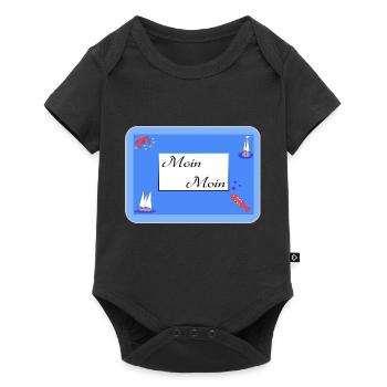 Moin Moin - Baby Premium short-sleeve bodysuit - black - Front