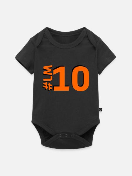 LM10-KARTON - Baby Premium Kurzarmbody - Schwarz