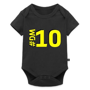 DM10-KARTON - Baby Premium Kurzarmbody - Schwarz - Vorne