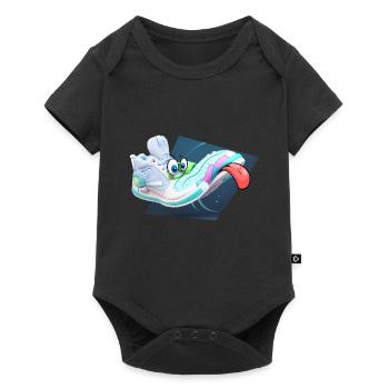 crazy sneaker - Baby Premium Kurzarmbody - Schwarz - Vorne