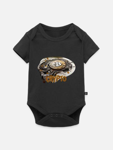 Krypto Währung, crypto digging - Baby Premium Kurzarmbody - Schwarz