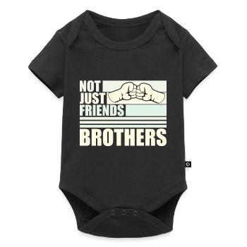 Pas seulement des amis Frères Correspondant Ami de la famille - Body à manches courtes Premium Bébé - noir - Devant