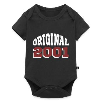 Original 2001 - Baby Premium Kurzarmbody - Schwarz - Vorne