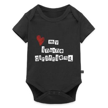 Love my insane girlfriend - Baby Premium Kurzarmbody - Schwarz - Vorne