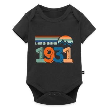 Limitierte Auflage 1931 - Baby Premium Kurzarmbody - Schwarz - Vorne