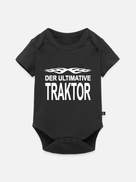 Traktor - Baby Premium Kurzarmbody - Schwarz