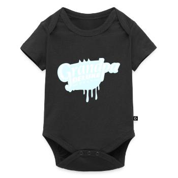 Grand-père Deluxe Meilleur grand-père Grand-père Amour Grand-père Logo de grand-père - Body à manches courtes Premium Bébé - noir - Devant