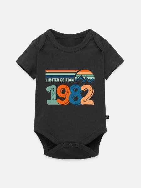 Limitierte Auflage 1982 - Baby Premium Kurzarmbody - Schwarz