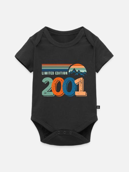 Limitierte Auflage 2001 - Baby Premium Kurzarmbody - Schwarz