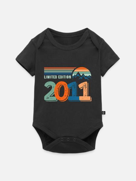 Limitierte Auflage 2011 - Baby Premium Kurzarmbody - Schwarz